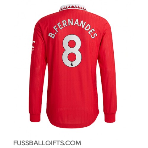 Manchester United Bruno Fernandes #8 Fußballbekleidung Heimtrikot 2022-23 Langarm